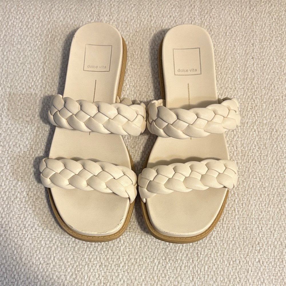 Dolce Vita Women's Ivory Braided Sandals
